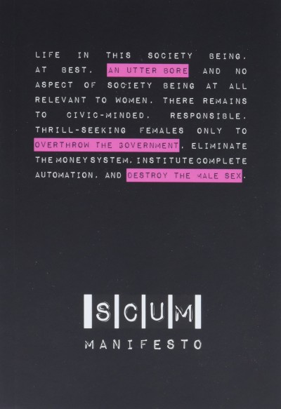 Couverture du livre SCUM Manifesto